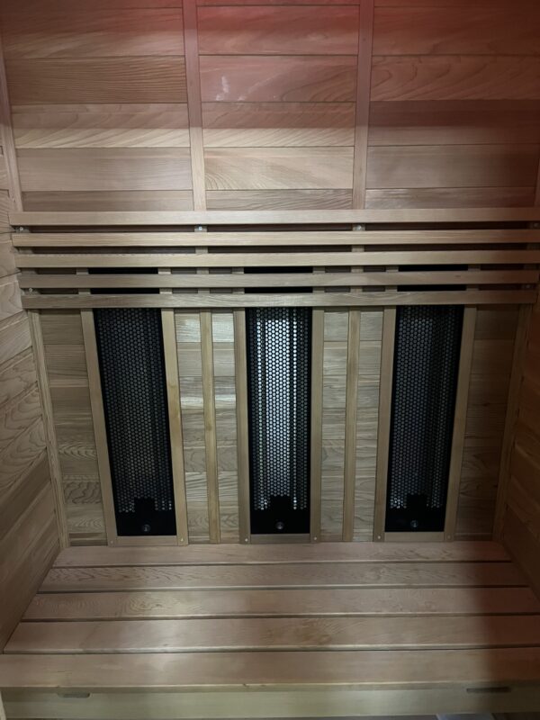 Sauna infrarouge ALPHA WELLNESS INFRAWAVE (OCCASION) – 2 places en cèdre rouge 🌿 – Image 3