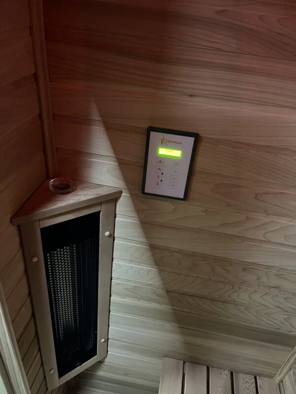 Sauna infrarouge ALPHA WELLNESS INFRAWAVE (OCCASION) – 2 places en cèdre rouge 🌿 – Image 4