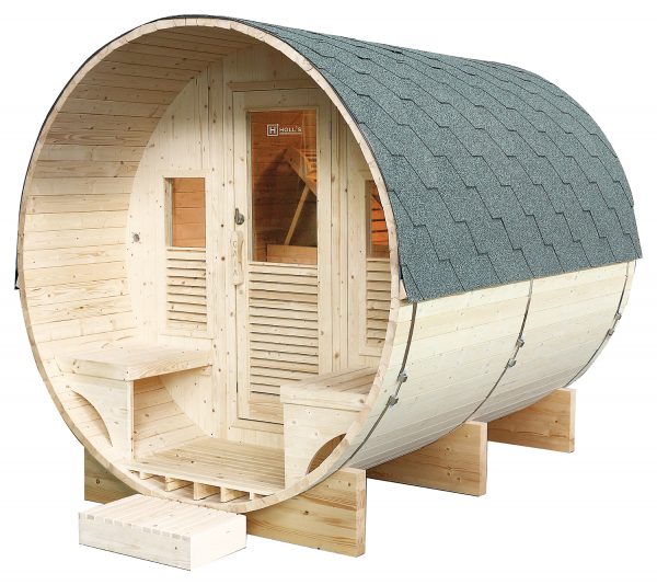 Sauna extérieur Gaïa Luna – Cabine vapeur 6 places & Terrasse