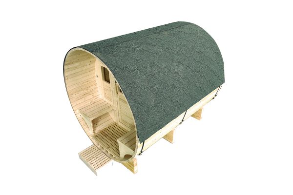 Sauna extérieur Gaïa Luna – Cabine vapeur 6 places & Terrasse – Image 9