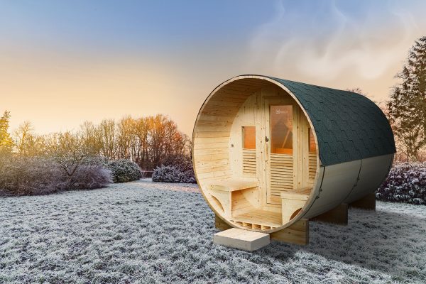 Sauna extérieur Gaïa Luna – Cabine vapeur 6 places & Terrasse – Image 7