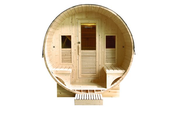 Sauna extérieur Gaïa Luna – Cabine vapeur 6 places & Terrasse – Image 6