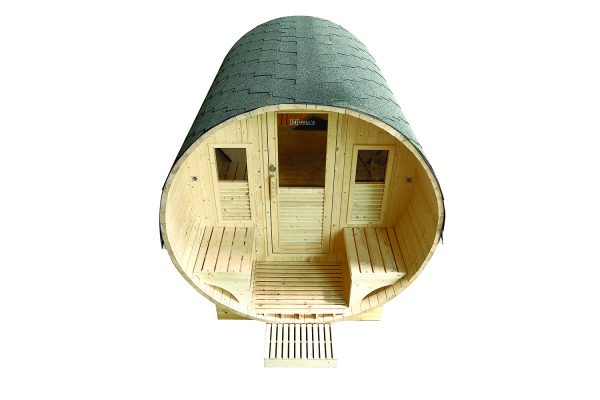 Sauna extérieur Gaïa Luna – Cabine vapeur 6 places & Terrasse – Image 4