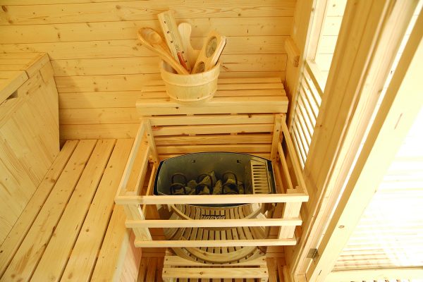 Sauna extérieur Gaïa Luna – Cabine vapeur 6 places & Terrasse – Image 3