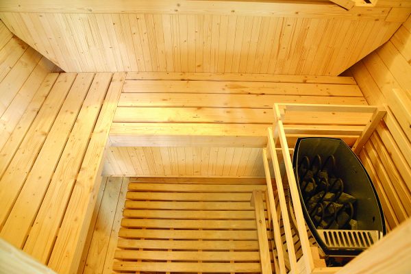 Sauna extérieur Gaïa Luna – Cabine vapeur 6 places & Terrasse – Image 2