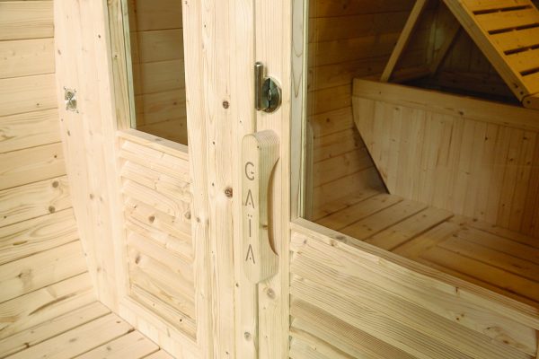 Sauna extérieur Gaïa Luna – Cabine vapeur 6 places & Terrasse – Image 16