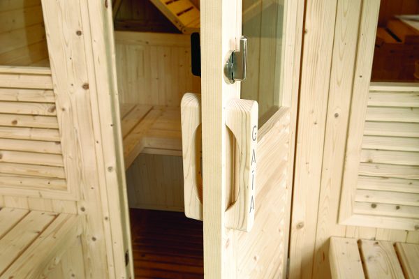 Sauna extérieur Gaïa Luna – Cabine vapeur 6 places & Terrasse – Image 15