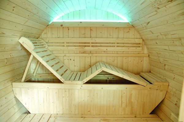 Sauna extérieur Gaïa Luna – Cabine vapeur 6 places & Terrasse – Image 14