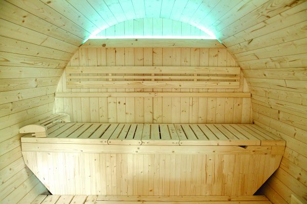 Sauna extérieur Gaïa Luna – Cabine vapeur 6 places & Terrasse – Image 13