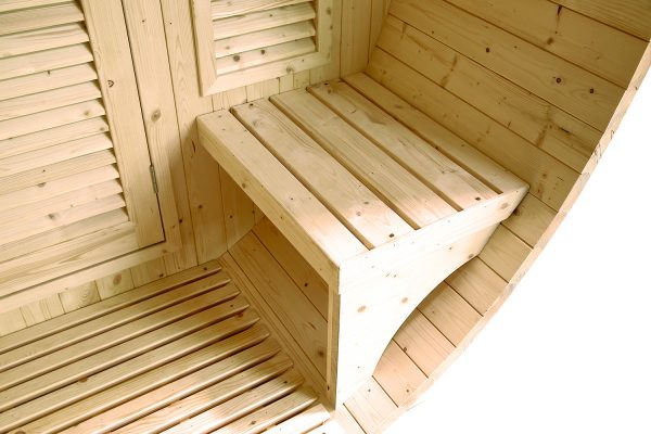 Sauna extérieur Gaïa Luna – Cabine vapeur 6 places & Terrasse – Image 11