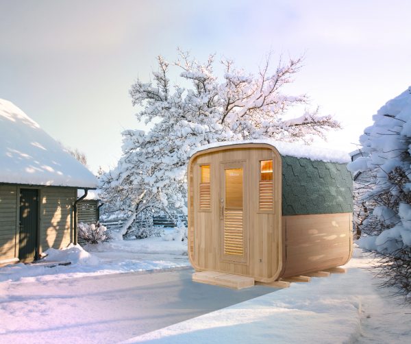 Sauna d’extérieur Gaïa Nova – 6 places – Épicéa du Canada – Image 5