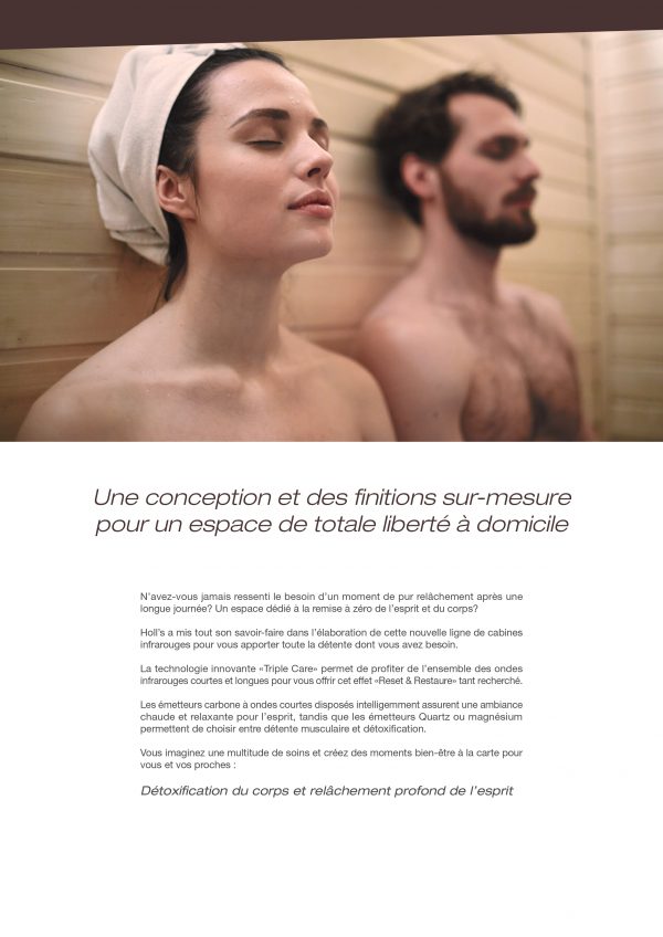 Sauna infrarouge Canopée – Cabine Infrarouge Triple Care & Bois d’Épicéa 2 à 6 places – Image 2