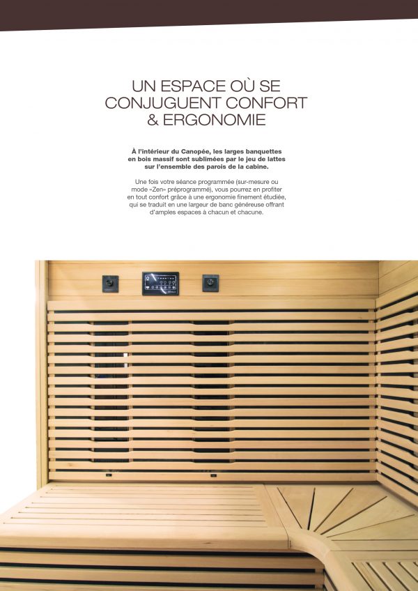 Sauna infrarouge Canopée – Cabine Infrarouge Triple Care & Bois d’Épicéa 2 à 6 places – Image 8