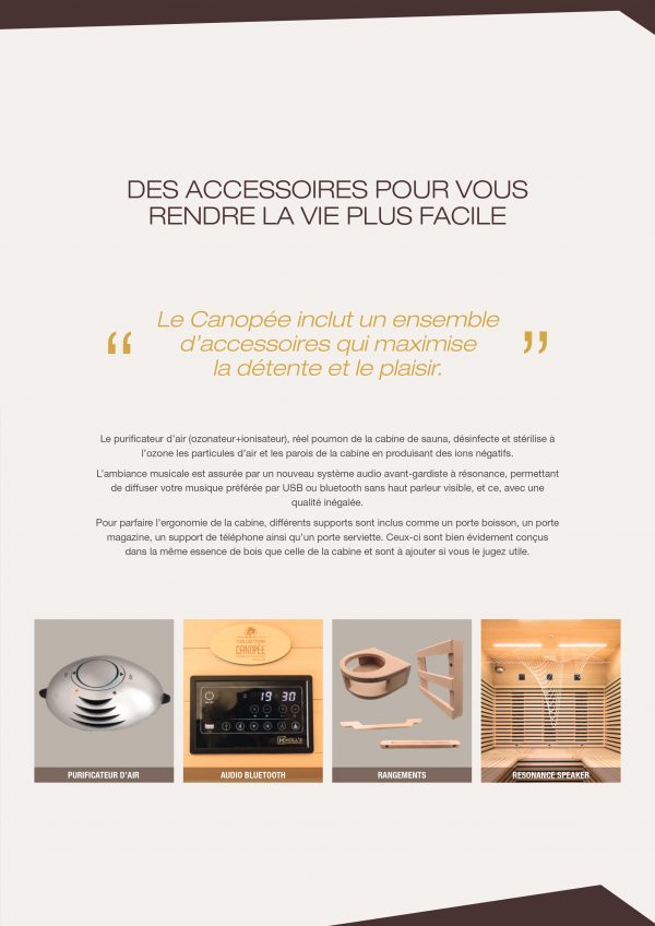 Sauna infrarouge Canopée – Cabine Infrarouge Triple Care & Bois d’Épicéa 2 à 6 places – Image 9