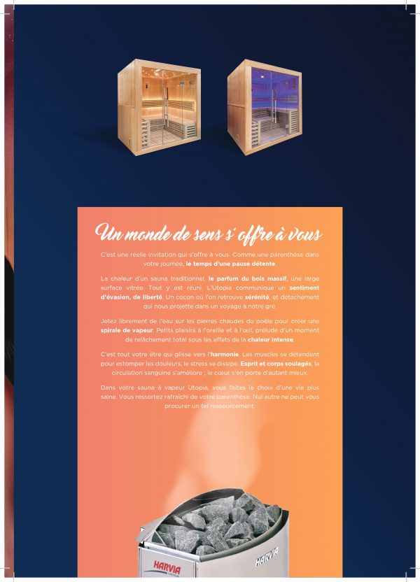 Sauna Vapeur Utopia – Cabine Traditionnelle & Luxe 2 à 6 places – Image 14