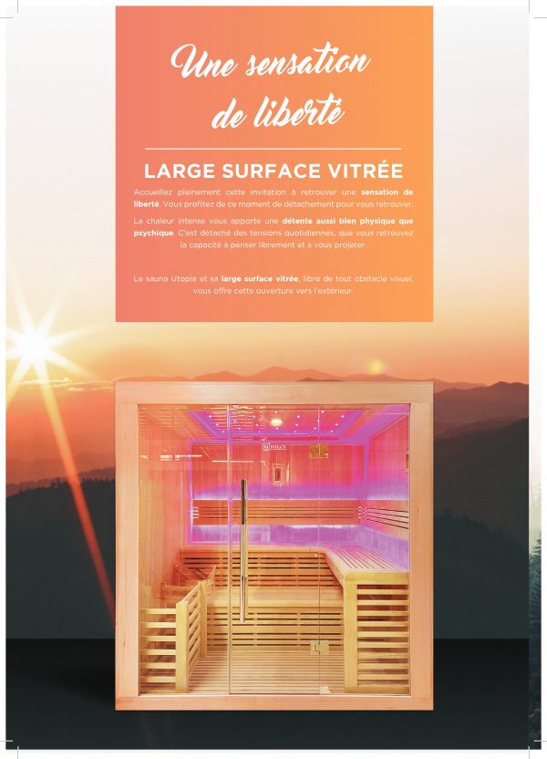 Sauna Vapeur Utopia – Cabine Traditionnelle & Luxe 2 à 6 places – Image 11
