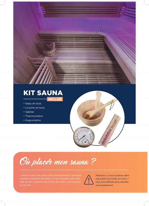 Sauna Vapeur Utopia – Cabine Traditionnelle & Luxe 2 à 6 places – Image 4